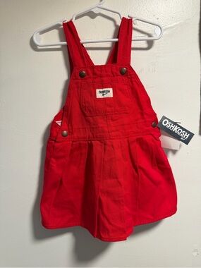 OshKosh B'gosh Red Girls'  Overall Skirt